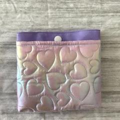圧着キルト　移動ポケット　蓋無し　マチあり　ハンドメイド