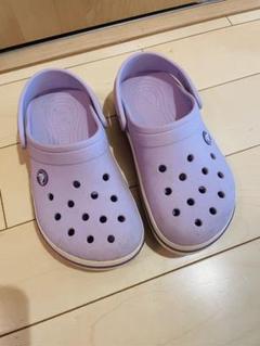 クロックス　キッズ　バヤバンド　グロッグ　orchid J4 22.5 USED
