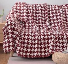 Gemarwel 厚手 毛布 ブランケット シングル 冬用 暖かい ふわふわ 赤