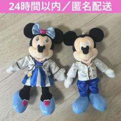 ミッキー&ミニー ぬいぐるみバッジTDSプラザエントランス　ディレクター 5周年 ミッキー&ミニー ぬいぐるみバッジTDSプラザエントランス