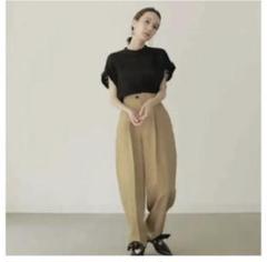 パンツ louren centerpress cocoon pants vintage satin cocoon pants – louren store