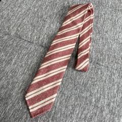 ⭐︎タイユアタイ⭐︎バーガンディ ストライプ ネクタイ　新品未使用 TETE HOMME ネクタイ 「TIE YOUR TIE 監修」 日本製アソート