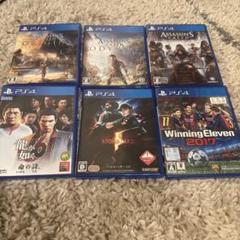 値下！PS4 アサシンクリード　龍が如く6 バイオハザード　ウイイレ　6本セット
