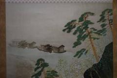 版画/川合玉堂/春雨図/リトグラフ/桐共箱付/布袋屋掛軸HD-988 版画/川合玉堂/春雨図/リトグラフ/桐共箱付/布袋屋掛軸HD-988
