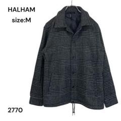 ハルハム　HALHAM ジャケット　ジャンパー　ブルゾン　アウター　チェック　Ｍ