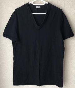 DOLCE＆GABBANA Vネック Tシャツ ホワイト ブラック Cotton V-neck T-shirt with branded tag in White for Men