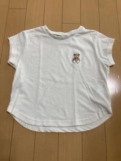 【ベビー夏服】西松屋★クマ刺繍 白半袖 Tシャツ★95サイズ