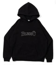 BlessU ロゴ入り 黒 パーカー S/M/L サイズ展開のサムネイル