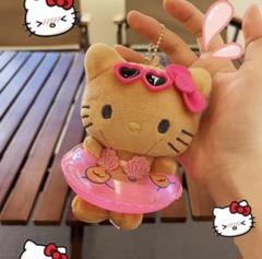 ハワイ限定　ハローキティ　フラ　ぬいぐるみ　キーホルダー ハワイで買えるぬいぐるみやキャラクターグッズやお人形のお土産