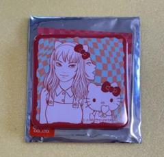 伊藤潤二 サンリオ コラボ スクエア缶バッジ 富江 キティ