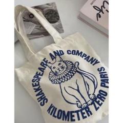 トートバッグ エコバッグ ネコ 猫 可愛い フランス アンティーク 再入荷のサムネイル