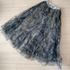 試着のみ　rienda ニュアンスカラーチュールフレアスカート　S m62009093768_1.jpg?1733272946