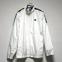 アディダス　Climaproofウィンドブレーカー　ホワイト　sizeL