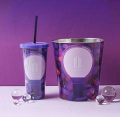 韓国メガボックス限定 BTS ARMY カップ ストロー付き バケツ限定商品