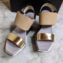 E0611S 未使用 ユナイテッドヌード パンプス 38　UNITED NUDE ユナイテッド ヌード UNITED NUDE Square Eamz （NUDE