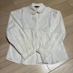 COMME CA ISM 襟付きホワイトシャツ 130A
