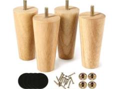 家具脚 木製 12cm高さ M8規格 ソファー/ベッド/キャビネット足の交換用