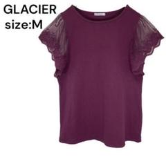 GLACIER グラシア　シャツ　トップス　シースルー　レース　Ｍ　おしゃれ