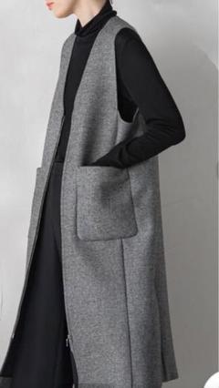 ラエフ　美品ツイードジップジレワンピース ラエフ美品ツイードジップジレワンピース