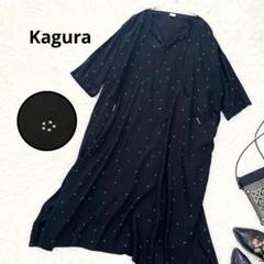 かぐれ Kagure レーヨンドットワンピース チュニック 花柄 総柄 とろみのサムネイル