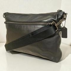 新品未使用✨️ COACH オールレザー メッセンジャーバッグ ショルダーバッグ COACH フリンジ ブラックレザー ショルダーバッグ