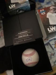 mlb royals bobby witt jr 直筆サイングローブ　証明あり Bobby Witt Jr. Kansas City Royals Signed/Autographed 8.5x11