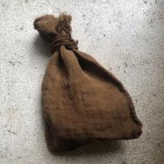 古シナ布　科布　襤褸 東北地方 大正時代 古袋 アンティーク　しな布 古シナ布 科布 襤褸 東北地方 大正時代 古袋 アンティーク しな