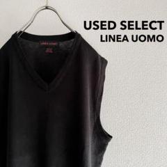 古着 “LINEA UOMO” Plain Acrylic Knit Vest