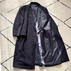 極上カシミヤ100% ダブルチェスターコート　マキシ丈　ネイビー　LL 極上カシミヤ100% ダブルチェスターコート マキシ丈 ネイビー LL