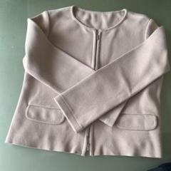 美品✨フォクシー ピンクベージュ ニットトップス 40 半袖
