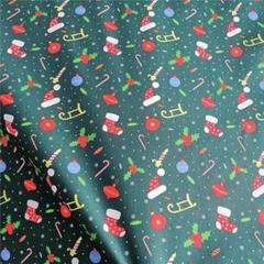 生地 ハンドメイド はぎれ 布 クリスマス柄 50×50cm