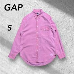 OLDGAP ギャップ90s 刺繍紺タグ　ボタンダウンシャツ　ピンク　S