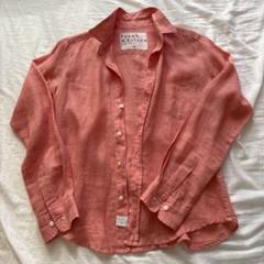 美品✨フランクアンドアイリーン バリー 麻 リネン ストライプ柄