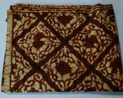 インド更紗（ジャワ更紗）Batik生地　茶系