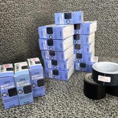新品未使用プラス製本テープ 紺　幅35mmx長さ12m 11個少し使用3個他3個