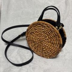 ikot イコット　ラタン　カゴバッグ　ショルダー　 レザー　 2way