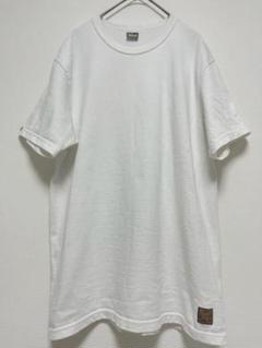 デラックスウェア　クルーネックホワイトTシャツ　L size コットン100%