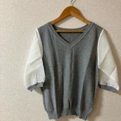 VIS☆五分袖ニットセーター F