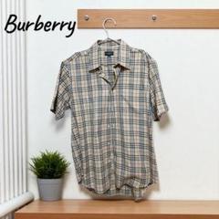 『美品Burberry チェック柄 半袖シャツM