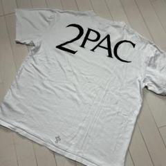 2PAC プリント Tシャツ ホワイト
