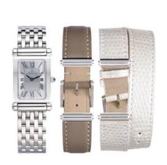 ミッシェルエルブラン アンタレス 時計 レザー ベルト　マゼンタ レディースウォッチ】エルブラン/ANTARES RECTANGULAR