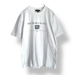Burberry London　プリントロゴ　クルーネックTシャツ　白　160A