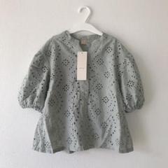 【新品】今季♡ プティマイン♡ スカラップレースブラウス 120cm