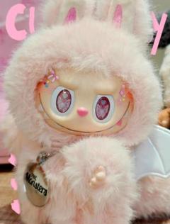 ZIMOMO ジモモ ぬいぐるみ キーホルダー LABUBU ピンク - メルカリ