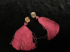 【ハンドメイド】南フランス タッセルピアス