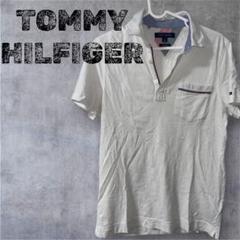 TOMMY HILFIGER ホワイト ポロシャツ　夏服　メンズ　古着