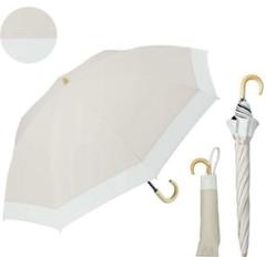 新品未使用 COKAGE+ 木手元 55cm 2WAY ライラック×ホワイト 新品 COKAGE+ 木手元2WAY 折りたたみ日傘 2段 東レサマー