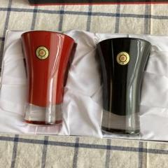 漆器タンブラー　赤と黒　ペア 紅音本舗～雑貨と特産物のお店～ / 漆磨カップ シングルS 彩