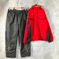 ASICS　ウィンドブレーカー　セットアップ　裏起毛　防寒　スポーツ　アウトドア
