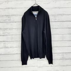 【希少XL】マッシモデュッティ ニット 黒 メンズ 無地 上品